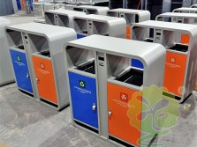 出口貿(mào)易戶外鍍鋅板分類(lèi)垃圾桶